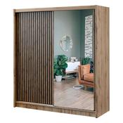 London 1.5m Sliding Wardrobe - Wotan Oak image