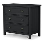Maine 3 Drawer Wide Chest - Anthracite image