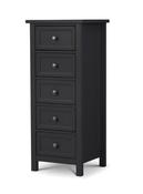 Maine 5 Drawer Tall Chest - Anthracite image