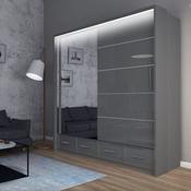 Maja Sliding Wardrobe 2m - Grey image