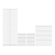 Malvern 2 Door Wardrobe Bedroom Set 0.8M - White image