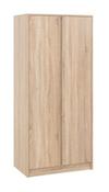 Malvern 2 Door Wardrobe 0.8m - Sonoma Oak image