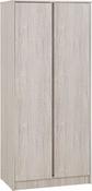Malvern 2 Door Wardrobe 0.8m - Urban Snow image