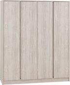 Malvern 4 Door Wardrobe 1.51M - Urban Snow image