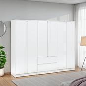 Malvern 6 Door 2 Drawer Wardrobe 2.25M - White image