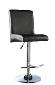 Manor Bar Stool PU Chrome &amp; Black (Sold in Pairs)
