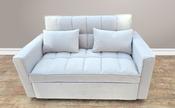 Morgan Fabric Sofa Bed - Silver image
