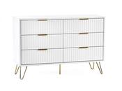 Murano 6 Drawer Chest - Matte White image