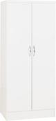 Nevada 2 Door All Hanging Wardrobe 0.78M - White Gloss image