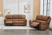 Edwardo Leather Recliner Suite 3+2 - Tan