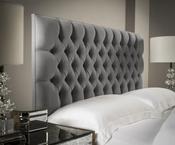 Chesterfield 32" Double 4ft 6in Headboard with Buttons - Charcoal image