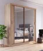 Cuba 2 Door Sliding Wardrobe 1.8m - Oak Sliderobes image