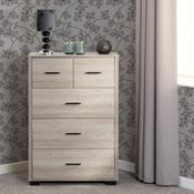 Oliver 3+2 Drawer Chest - Light Oak Effect image