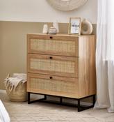 Padstow 3 Drawer Chest - Oak image