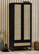 Padstow Wardrobe 0.8m - Black image