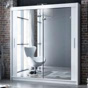 Paris 2.03m Sliding Wardrobe - White