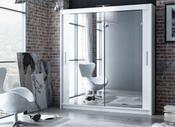 Paris 2.03m Sliding Wardrobe - White image