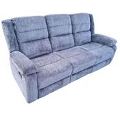 Perth Fabric 3 Seater Recliner Sofa - Charcoal