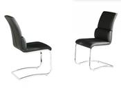 Phoenix PU Chairs - Chrome &amp; Black (Sold in 2s)