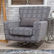 Poppy Swivel Chair - Grey