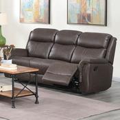 Portland Fabric Recliner 3 Seater Sofa - Rustic Brown image