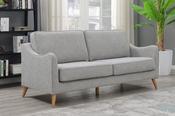 Robyn Fabric 3 Seater Sofa - Light Grey image