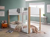 Rover Single Bunk Bed - White &amp; Oak image