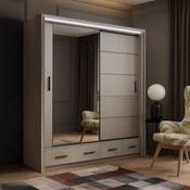 Rubelle Sliding Wardrobe 2m - Clay image