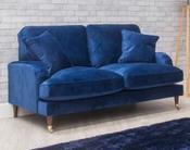 Rupert Fabric 2 Seater Fixed Sofa - Marine image