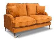 Rupert Fabric 2 Seater Fixed Sofa - Orange image