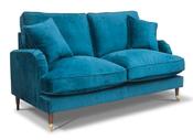 Rupert Fabric 2 Seater Fixed Sofa - Teal image
