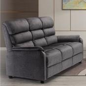 Savoy Fabric 3 Seater Fixed Back - Grey image