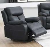 Conrad Recliner 1 Seater with Rocker Swivel - Steel Blue image