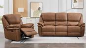Edwardo Leather Recliner Suite 3+1+1 - Tan