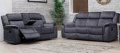 Gresham Fabric Recliner Suite 3+2 - Dark Grey  image
