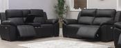 Griffin Leather Electric Recliner Suite 3+2 - Black  image