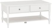 Stratford 2 Drawer Coffee Table - White image