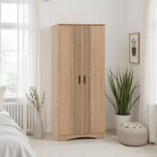Tessa 2 Door Wardrobe 0.8m - Natural Oak Effect  image