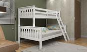 Pine Triple Bunk Bed - White image
