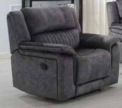 Washington Fabric 1 Seater  Power Recliner Sofa - Dark grey