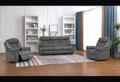 Marine Fabric 3+1+1 Seater Recliner - Dark Grey