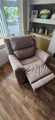 Washington Fabric Recliner 1 Seater Sofa - Coffee