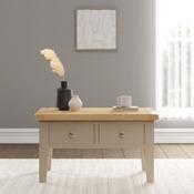 Windsor 2 Drawer Coffee Table - Putty/Oak image
