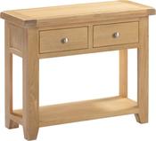Windsor 2 Drawer Console Table - Natural Oak image