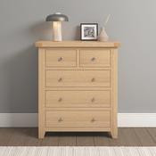 Windsor 3+2 Drawer Chest - Natural Oak image