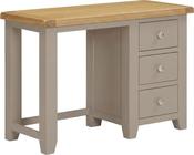 Windsor 3 Drawer Dressing Table - Putty/Oak