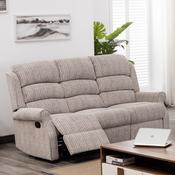 Windsor Fabric Recliner 3 Seater Sofa - Natural image