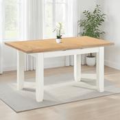 Windsor Extending Dining Table – Ivory/Oak image