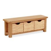 Salsburg Bench with Baskets