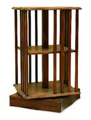 Solid Mahogany Edwardian Style Revolving Bookcase image